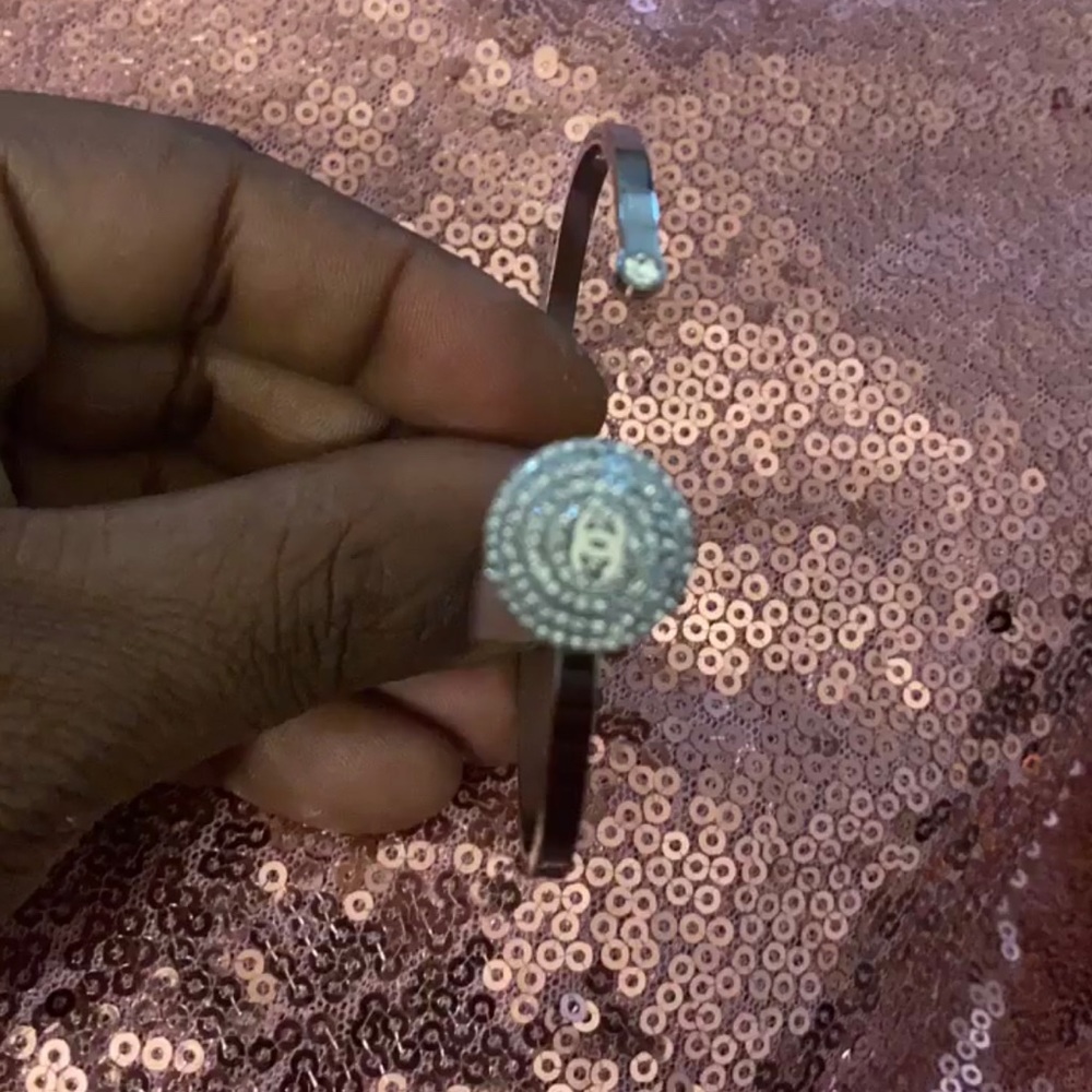 Designer bangle bracelet